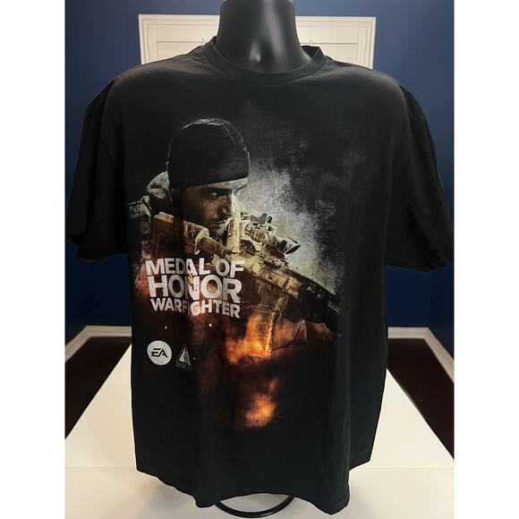 Medal of Honor Warfighter Black Shirt XL Limited Edition Gaming Collectible 2012 - Picture 1 of 9